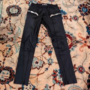 Sold out everywhere Les Chiffoniers big zipper leather leggings